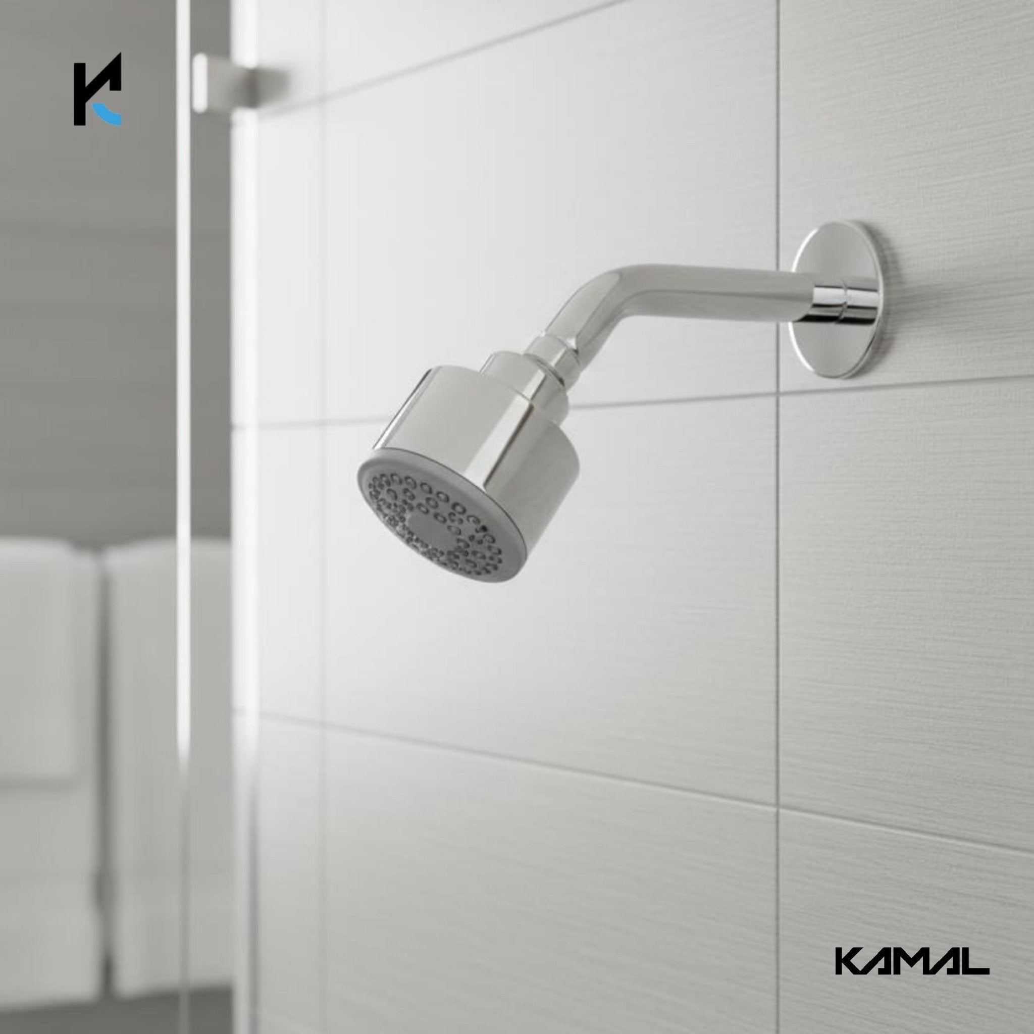 Ess - Ess Shower with Arm - by Kamal - Ess - Ess - Kamal Bathware