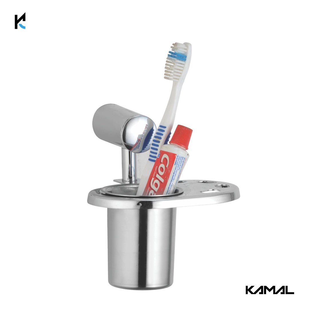 Esteem Stainless Steel Tumbler Holder - by Kamal - Esteem - Kamal Bathware