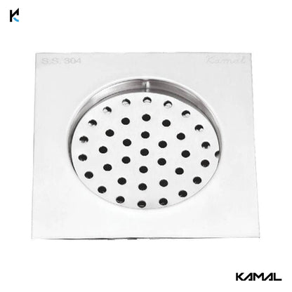 Flatron Floor Drain Strainer SS 304 Grade Floor Grating (5 Inch) - by Kamal - Flatron - Kamal Bathware