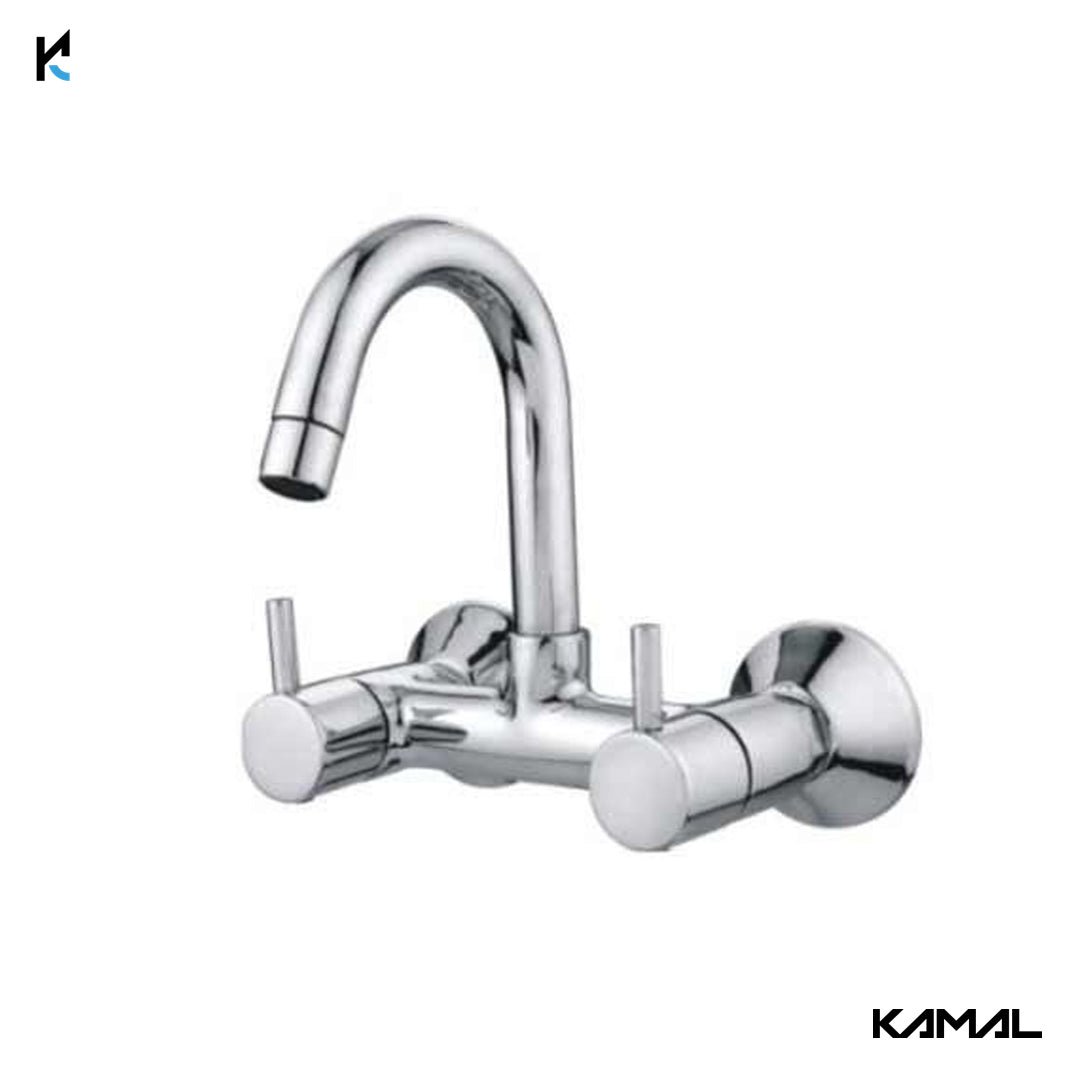 Flora Sink Mixer (Full Brass) - by Kamal - Flora - Kamal Bathware