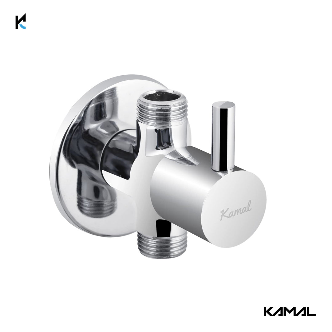 FLT 2 in 1 Angle Valve (Full Brass) - by Kamal - Kamal Bathware