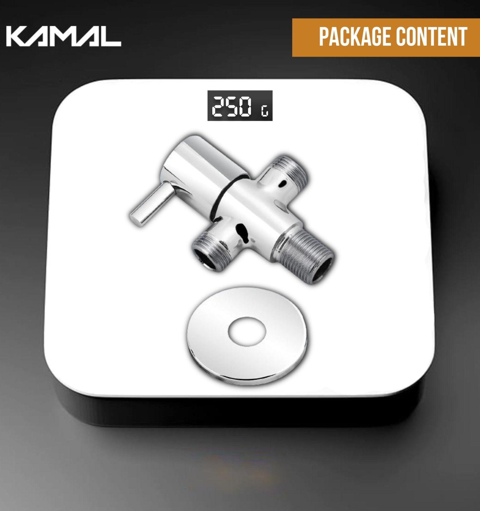 FLT 2 in 1 Angle Valve (Full Brass) - by Kamal - Kamal Bathware