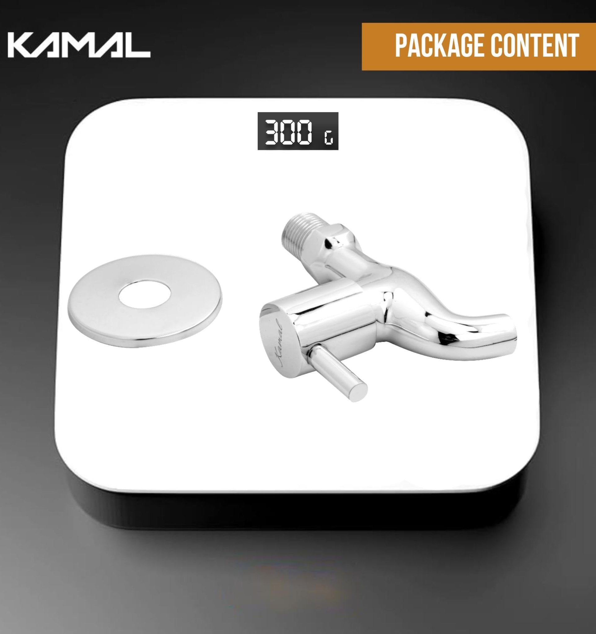 FLT Bib Tap (Full Brass) - by Kamal - Kamal Bathware