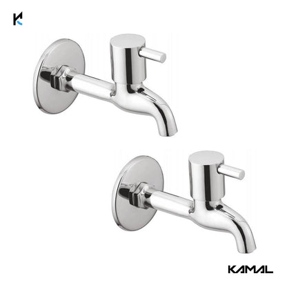 FLT Long Body Bib Tap (Full Brass) - by Kamal - Kamal Bathware
