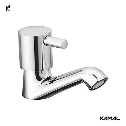 FLT Pillar Cock (Full Brass) - by Kamal - Kamal Bathware