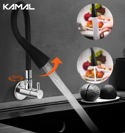 FLT Sink Tap (Brass & Silicone) - by Kamal - Kamal Bathware