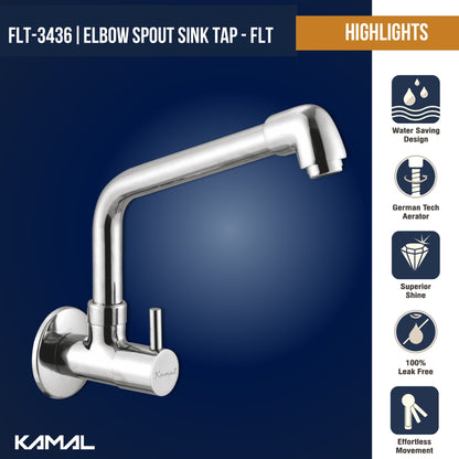 FLT Sink Tap (Full Brass) - by Kamal - FLT - Kamal Bathware