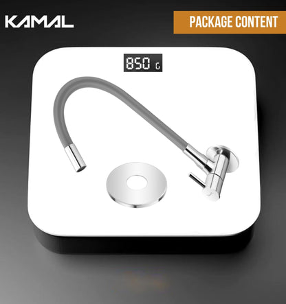 FLT Sink Tap with Onyx 360 Degree Fully Flexible Spout (Brass & Silicone) - by Kamal - Kamal Bathware