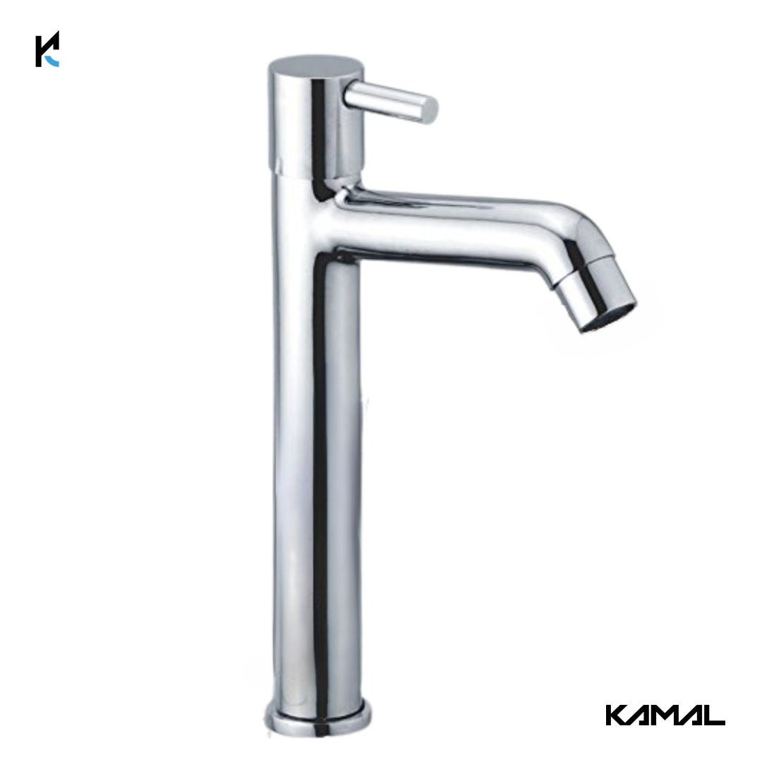 FLT Tall Body Pillar Tap 12 Inch Long (Full Brass) - by Kamal - FLT - Kamal Bathware