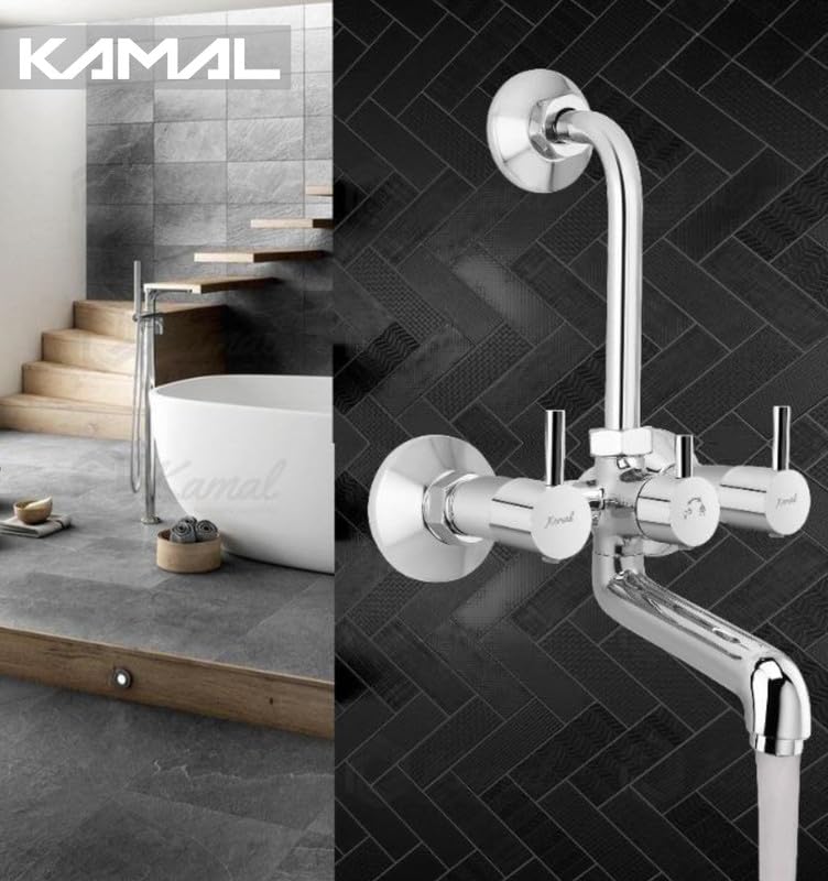 FLT Wall Mixer (Full Brass) - by Kamal - Kamal Bathware