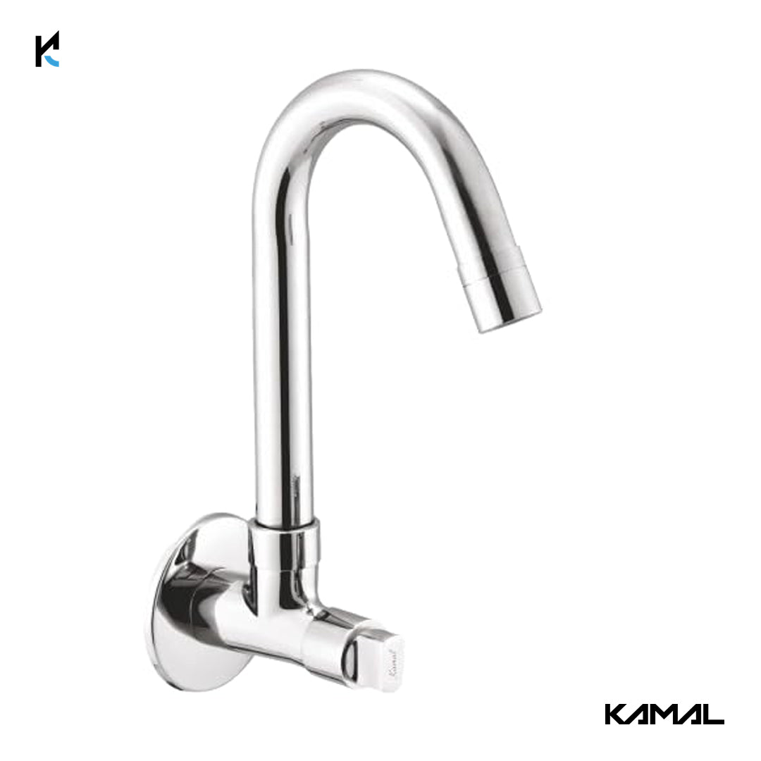 Flute Neo Sink Tap (Full Brass) - by Kamal - Flute - Kamal Bathware