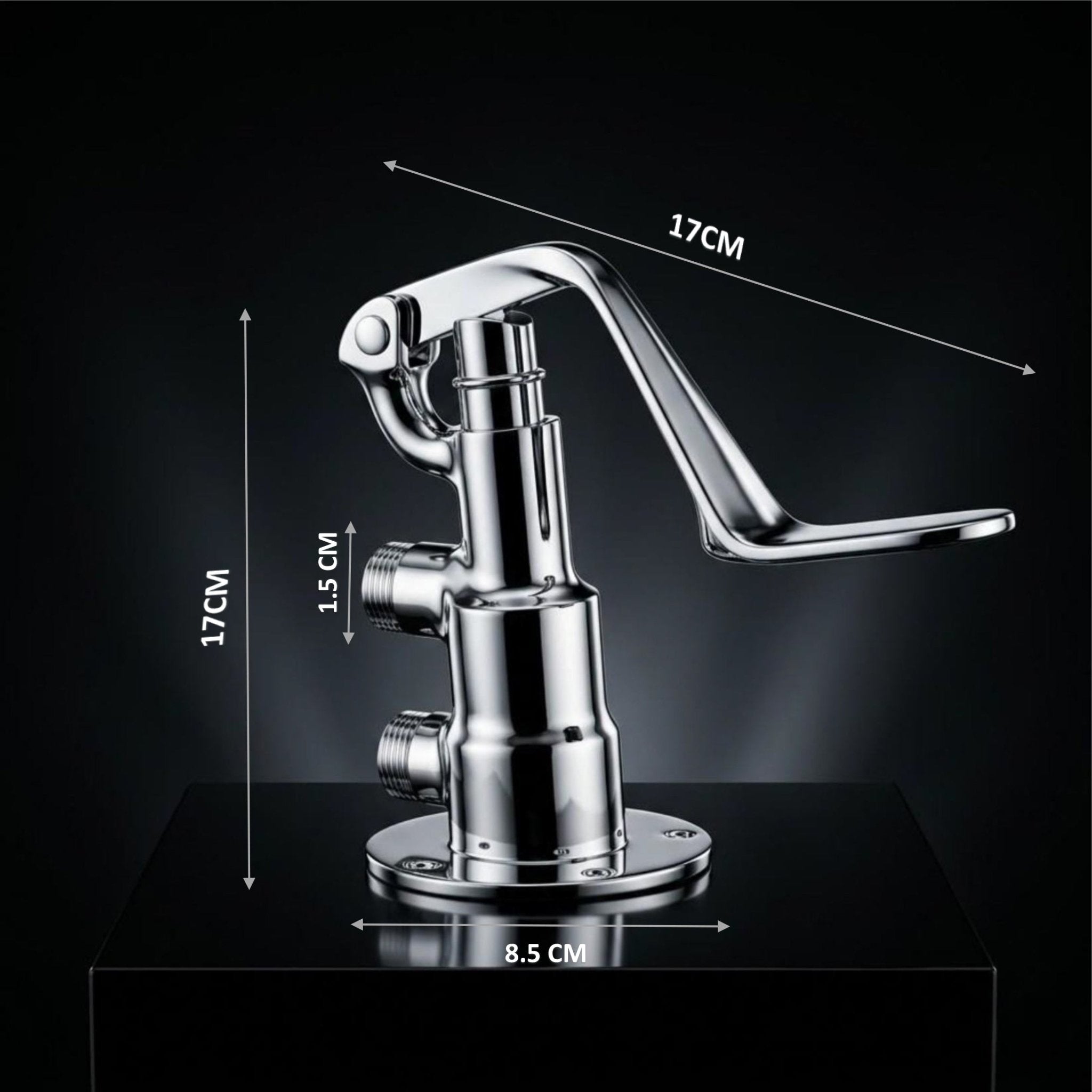 Foot Control Tap without Spout (Full Brass) - by Kamal - Faucets - Kamal Bathware