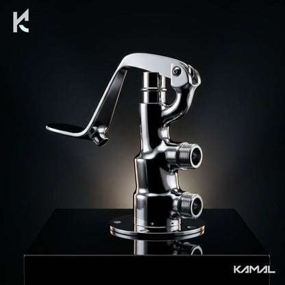 Foot Control Tap without Spout (Full Brass) - by Kamal - Faucets - Kamal Bathware