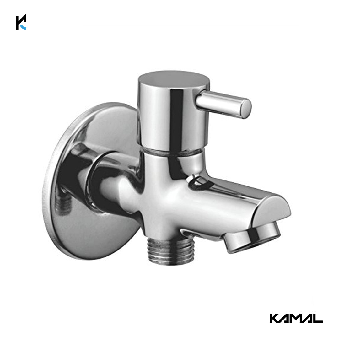 Full Brass Two Way Bib Tap - by Kamal - Brass - Kamal Bathware