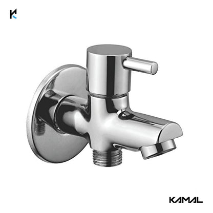 Full Brass Two Way Bib Tap - by Kamal - Brass - Kamal Bathware