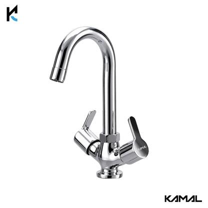 Fusion Basin Mixer (Full Brass) - by Kamal - Fusion - Kamal Bathware