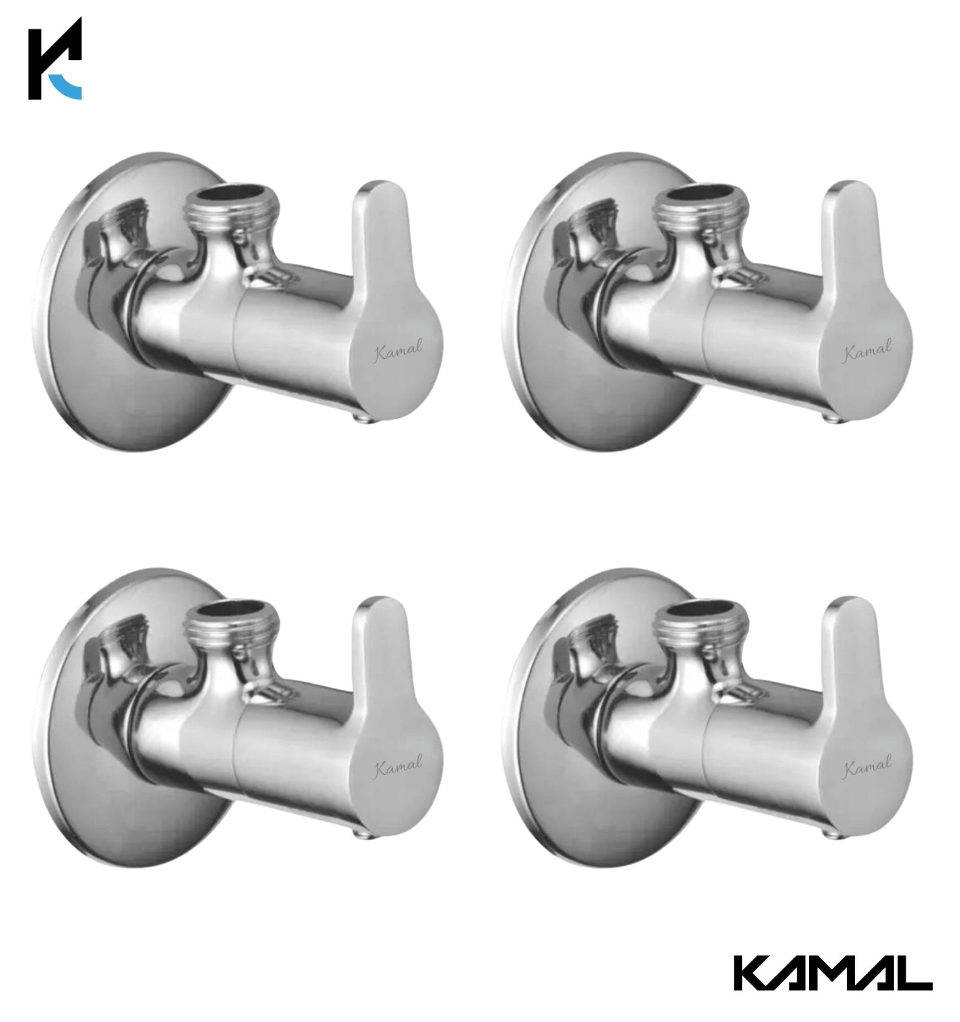 Fusion Brass Angle Valve (Full Brass) - by Kamal - Kamal Bathware