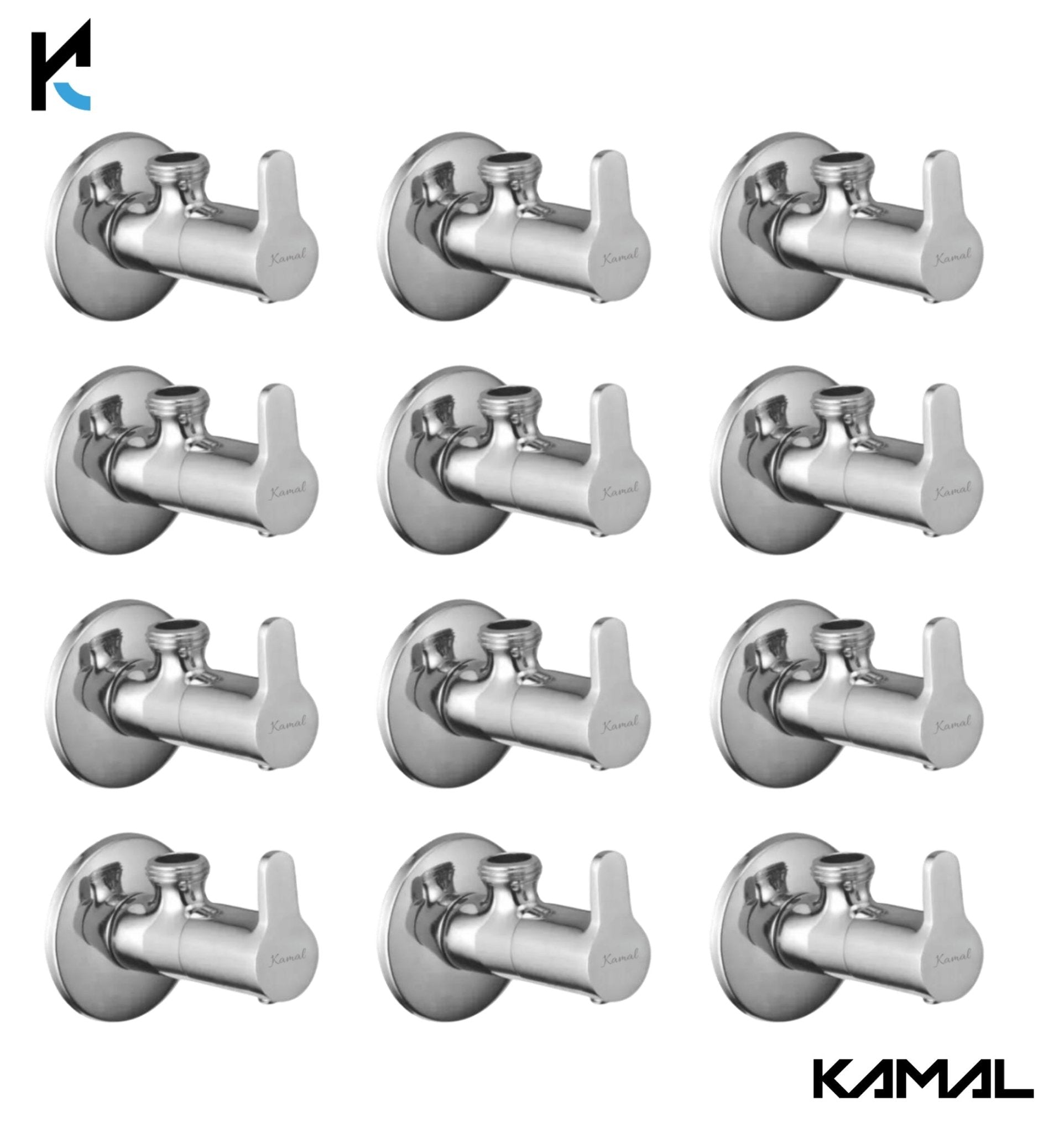 Fusion Brass Angle Valve (Full Brass) - by Kamal - Kamal Bathware