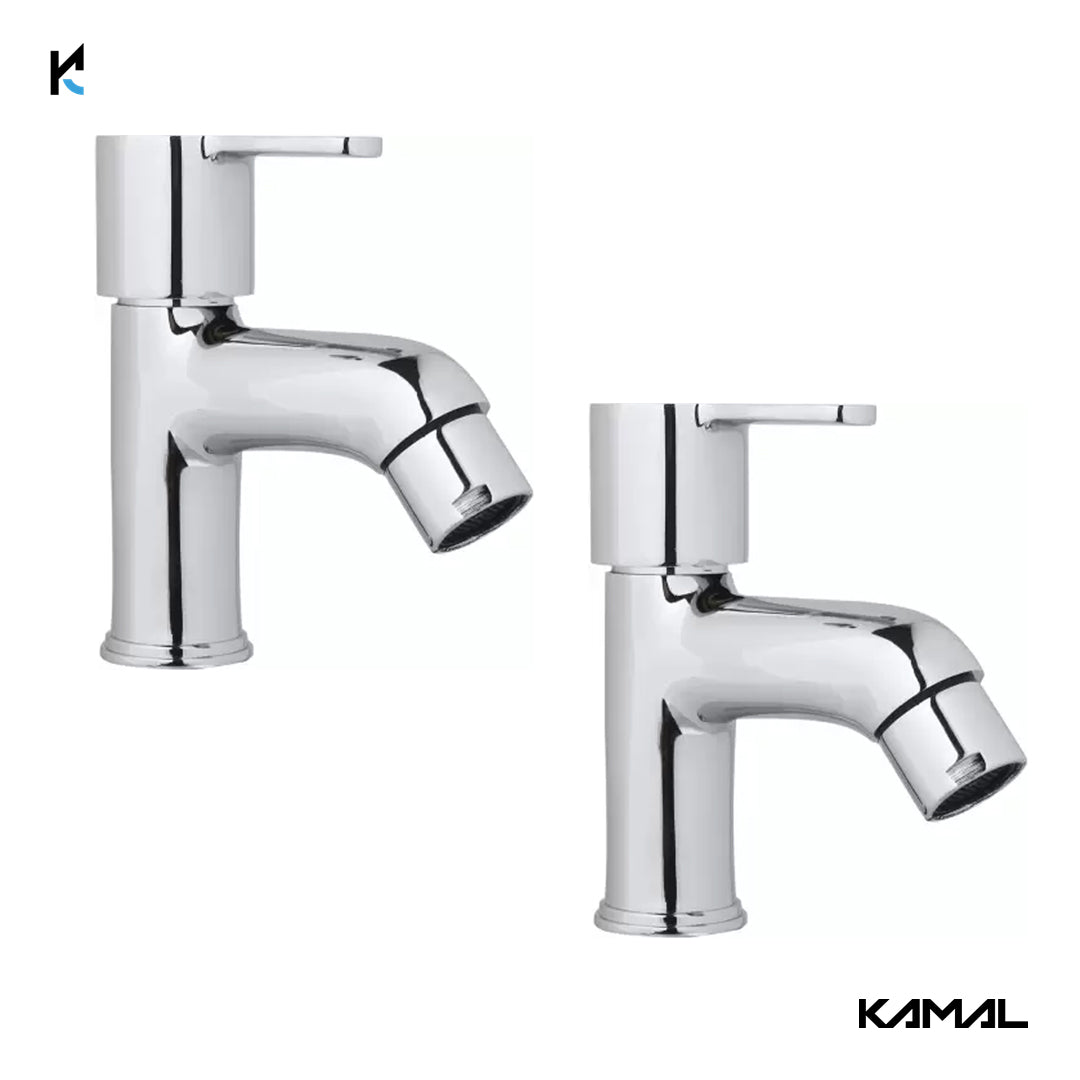 Fusion Pillar Cock Tab (Full Brass) - by Kamal - Fusion - Kamal Bathware