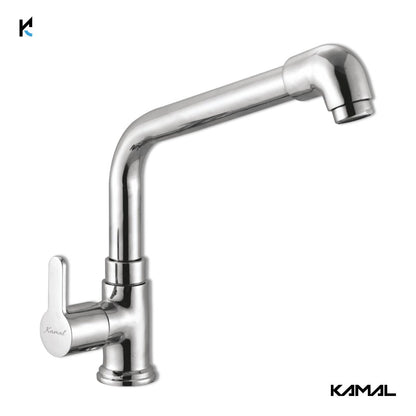 Fusion Swan Neck Elbow Spout (Full Brass) - by Kamal - Fusion - Kamal Bathware