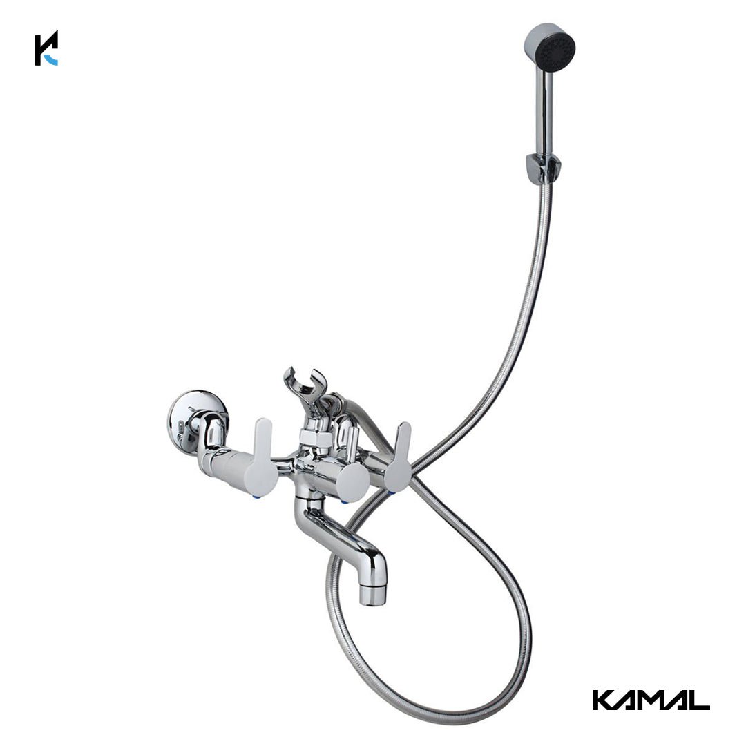 Fusion Wall Mixer (Full Brass) - by Kamal - Fusion - Kamal Bathware