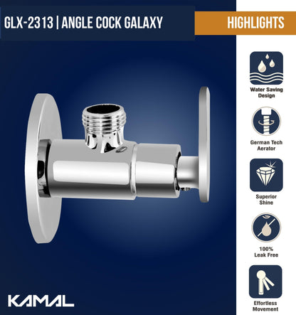 Galaxy Angle Valve (Full Brass) - by Kamal - Galaxy - Kamal Bathware