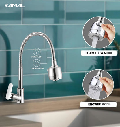 Galaxy Dual Flow Table Mounted Sink Tap - by Kamal - Galaxy - Kamal Bathware
