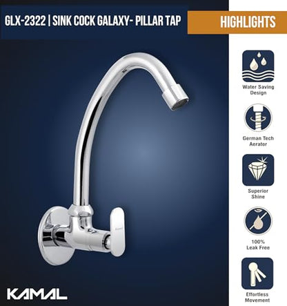 Galaxy Sink Tap (Full Brass) - by Kamal - Kamal Bathware