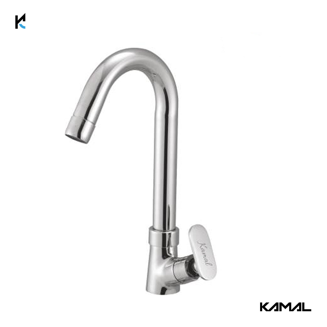Galaxy Swan Neck (Full Brass) - by Kamal - Galaxy - Kamal Bathware