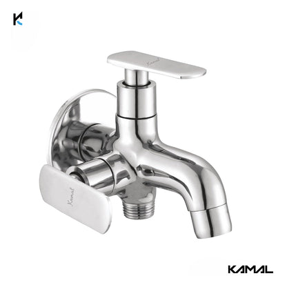 Galaxy Two in One Bib Cock (Full Brass) - by Kamal - Galaxy - Kamal Bathware