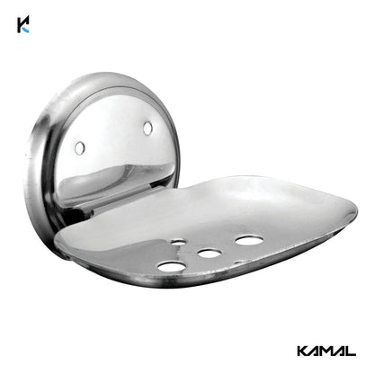 Gamma Stainless Steel Soap Dish - by Kamal - Gamma - Kamal Bathware