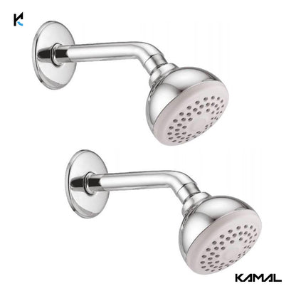 Globe Overhead Shower 3.5 Inch with 6 Inch Shower Arm & Wall Flange - by Kamal - Globe - Kamal Bathware