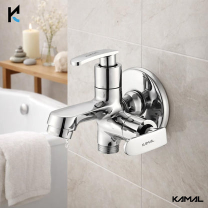 Irene Elite Two Way Bib Tap (Full Brass) - by Kamal - Irene - Kamal Bathware