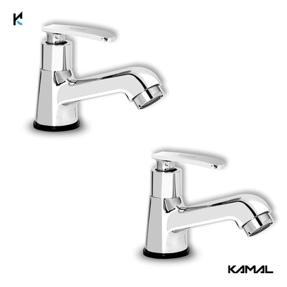 Irene Pillar Tap (Full Brass) - by Kamal - Kamal Bathware