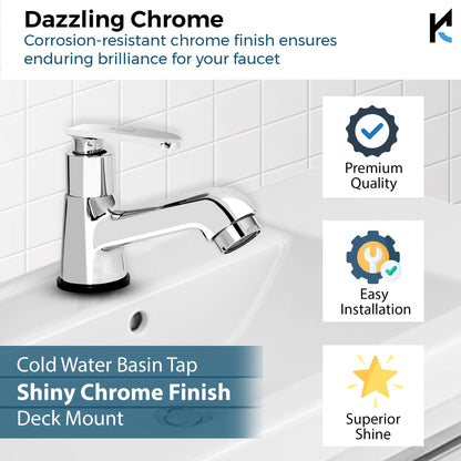 Irene Pillar Tap (Full Brass) - by Kamal - Kamal Bathware