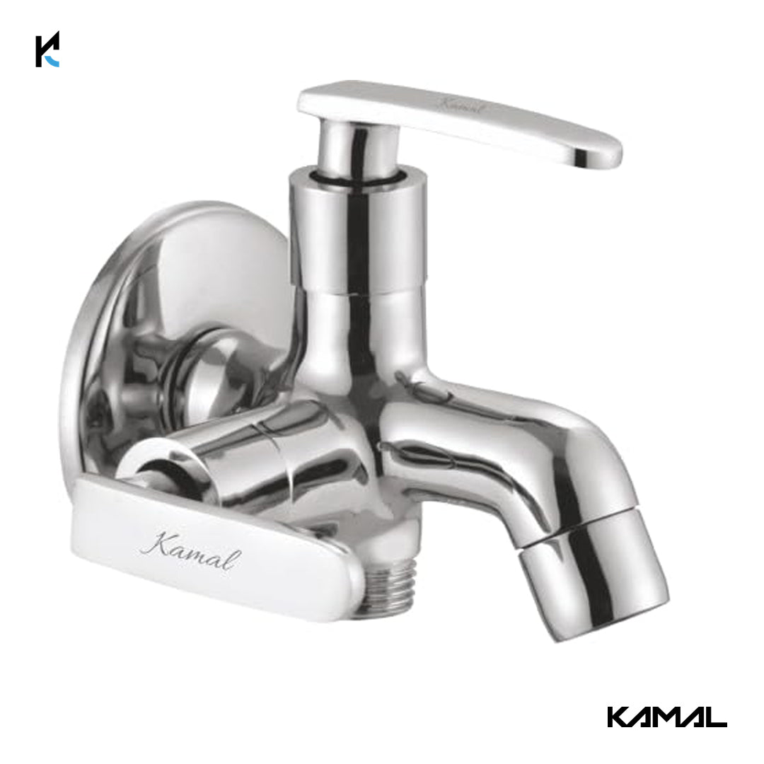 Irene Prime Novo Two Way Bib Tap (Full Brass)- by Kamal - Kamal Bathware