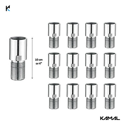 Kamal Full Brass Extension Pipe - L.Key | Anti - Corrosive | (Set of 12) - Extension - Kamal Bathware
