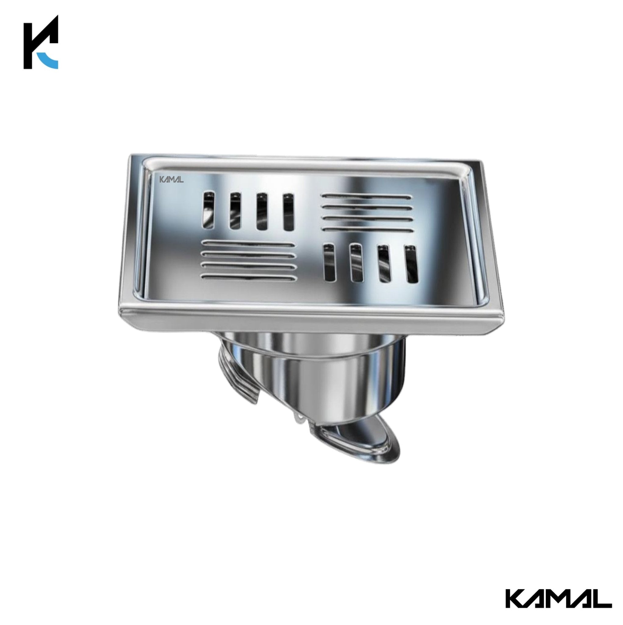 Kubix Cockroach Trap | SS 304 Grade Floor Drain Jali with Collar - by Kamal - Kubix - Kamal Bathware