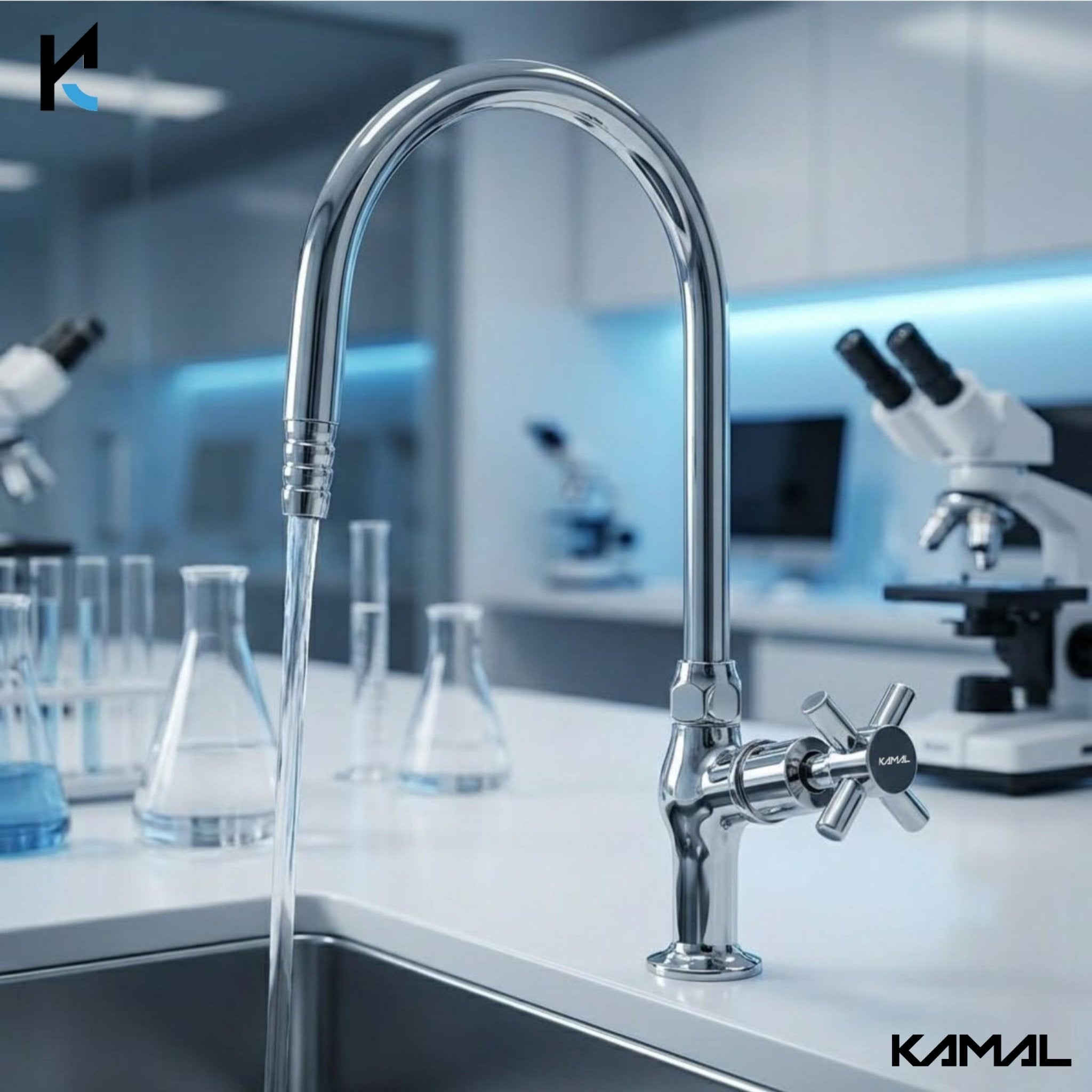 Laboratory Tap One Way (Full Brass) - by Kamal - Laboratory Tap - Kamal Bathware