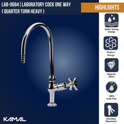 Laboratory Tap One Way (Full Brass) - by Kamal - Laboratory Tap - Kamal Bathware