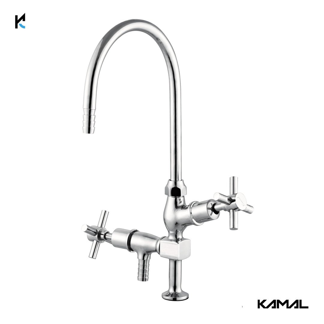 Laboratory Tap Two Way (Full Brass) - by Kamal - Laboratory Tap - Kamal Bathware