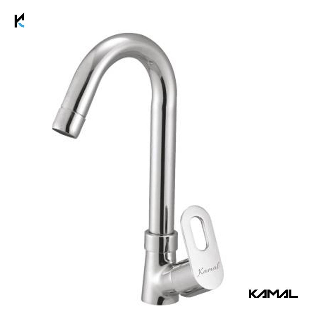 Milano Swan Neck (Full Brass) - by Kamal - Milan - Kamal Bathware
