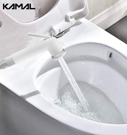 Milky Health Faucet with Gun Tube & Hook - by Kamal - Kamal Bathware
