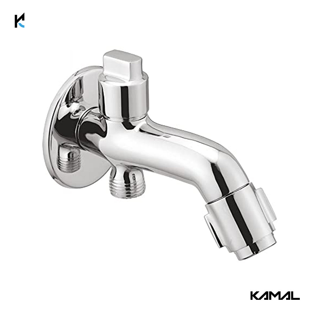 Mouth Operated Two Way Bib Tap (Full Brass) - By Kamal - Mouth Operated - Kamal Bathware