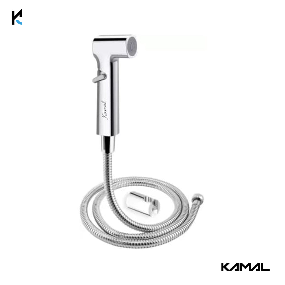 Nexon Health Faucet with Stainless Steel Flexible Tube 100 Cm &amp; Wall Hook - by Kamal - Kamal Bathware
