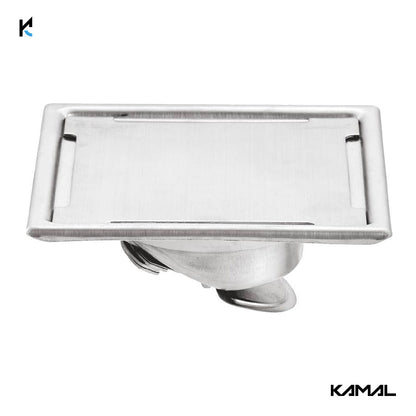 Omega Cockroach Trap SS 304 Grade Floor Drain Jali with Collar - by Kamal - Omega - Kamal Bathware