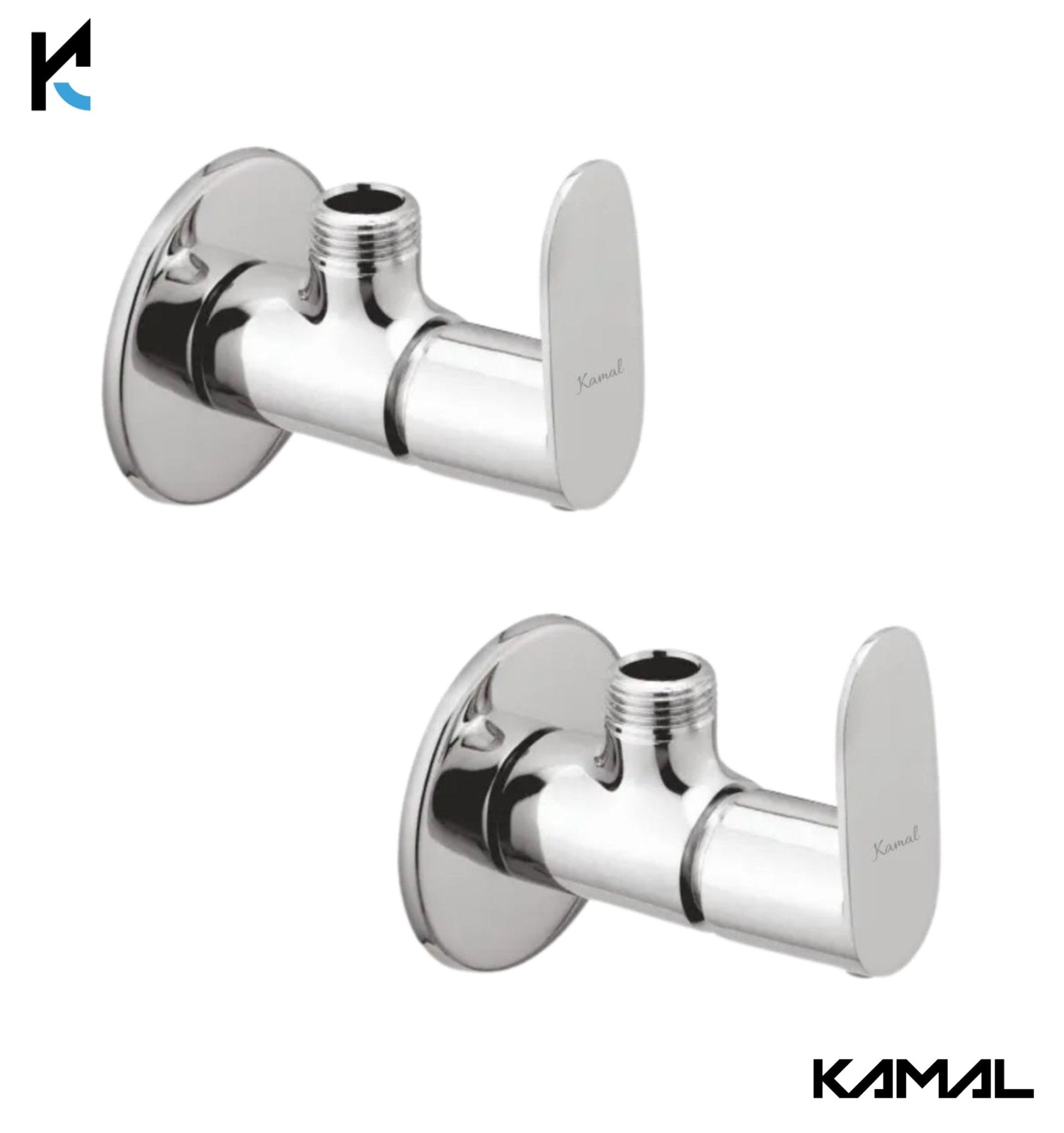 Opal Angle Valve (Full Brass) - by Kamal - Kamal Bathware