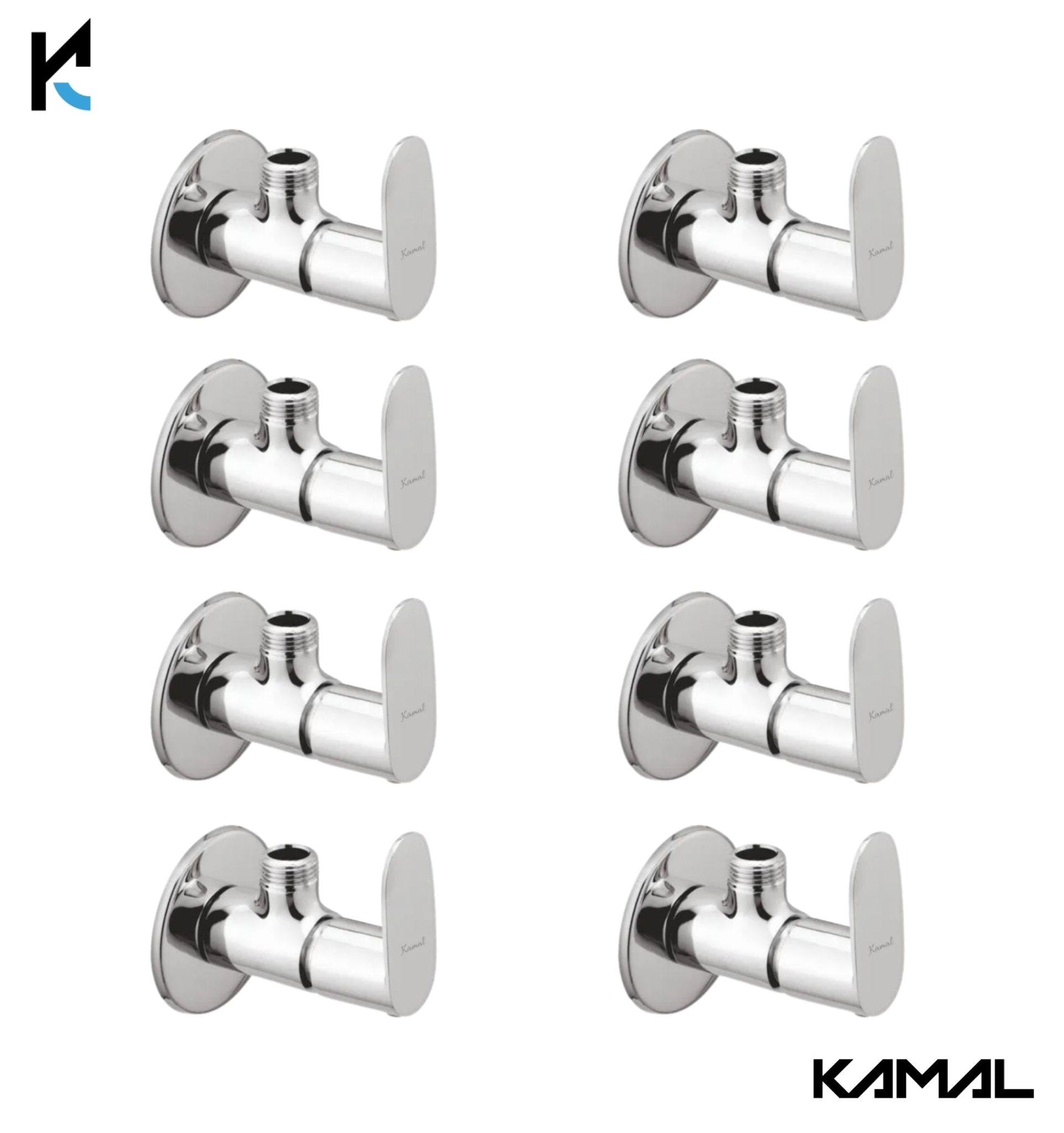 Opal Angle Valve (Full Brass) - by Kamal - Kamal Bathware