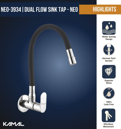 Opal Flexible Sink Tab Faucet (Brass & Silicone) - by Kamal - Opal - Kamal Bathware