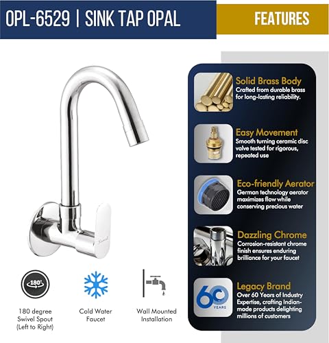 Opal Neo Sink Tap (Full Brass) - by Kamal - Opal Neo - Kamal Bathware